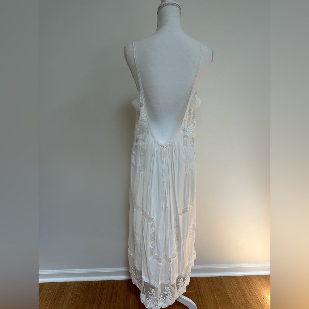 Spell Peaches Slip Dress with lace, NWT, XL - Picture 10 of 17